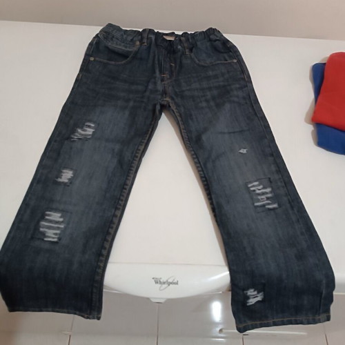 Kids' black denim jeans size 110 cm, age 5