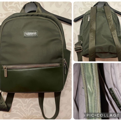 Coveri backpack green like new with laptop compartments