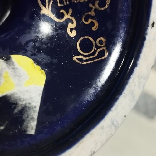 Limoges decorative jug like new with floral and gold details