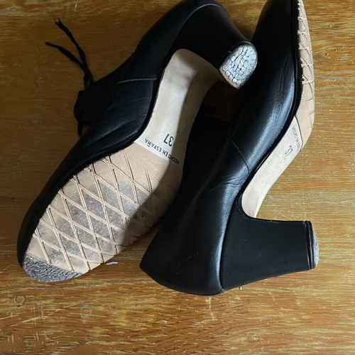 Flamenco shoes size 37 black leather like new