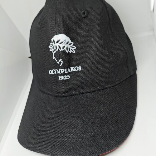 Olympiakos cap black with embroidered logo like new