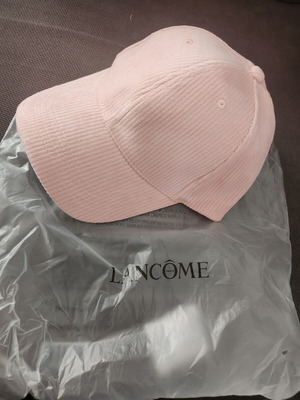 Lancome women's collectible pink corduroy hat new