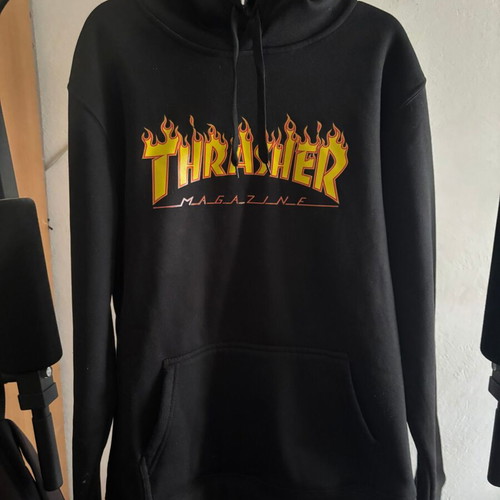 Thrasher Medium hoodie used, black, size M