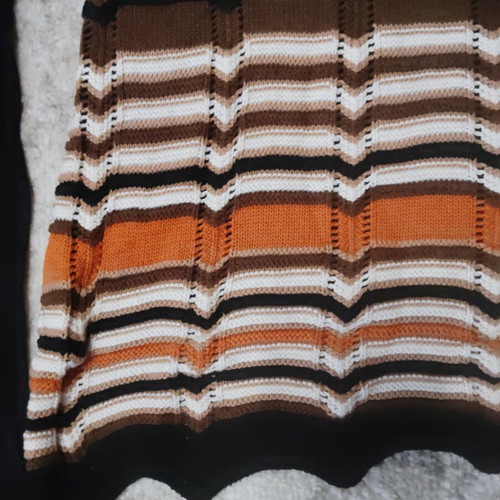 Women's knitted dress, multicolor, made to order