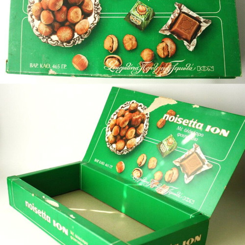 Noisetta Ion Vintage 80's Empty Chocolate Box like new
