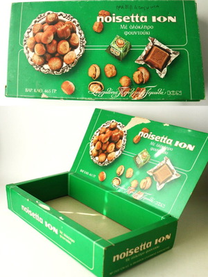 Noisetta Ion Vintage 80's Empty Chocolate Box like new