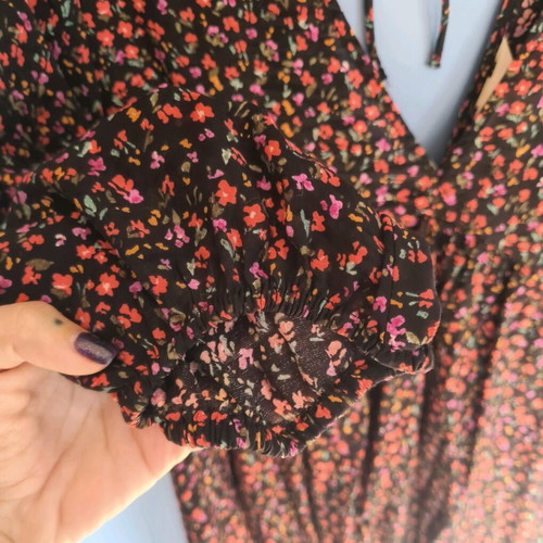 Short wide floral dress H&M like new