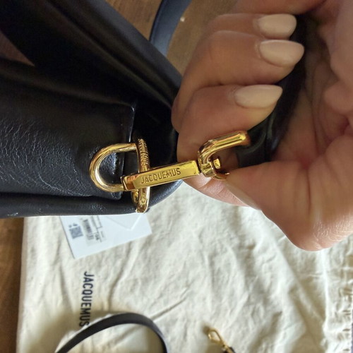 Jacquemus Bambimou black leather shoulder bag like new