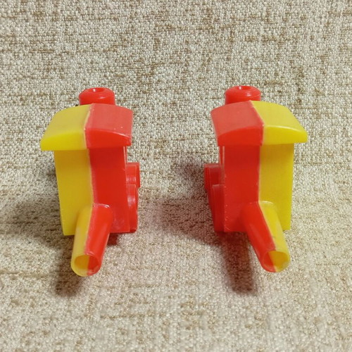 Plastic Vintage Whistle Train Pack of 2, Greek Festival Toy 1960s