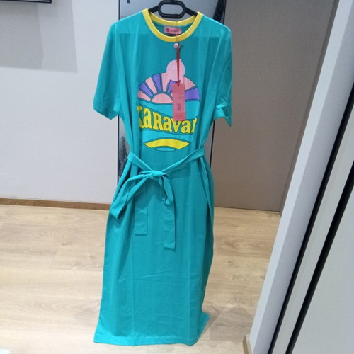 Karavan Maru dress, colorful, green, one size