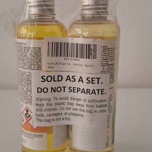 Aromatika Reed Diffuser Refill Set Orange & Lemongrass 2x200ml new sealed