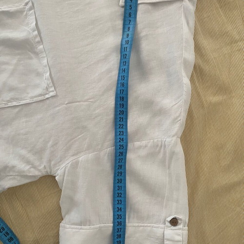 Zara cotton shirt short sleeve medium white like new