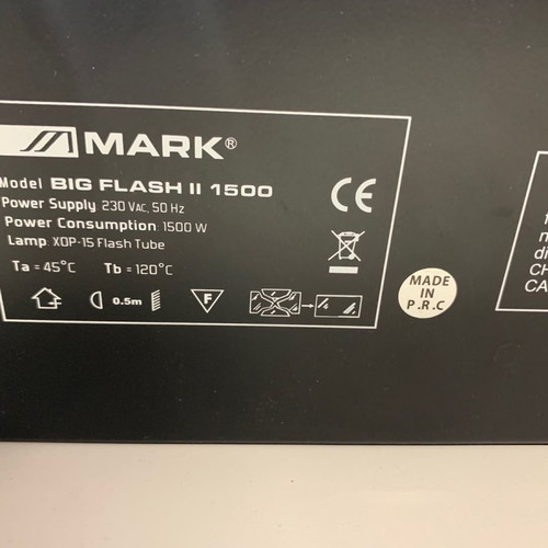 Stroboscope 1500W MARK Big Flash used, missing controller