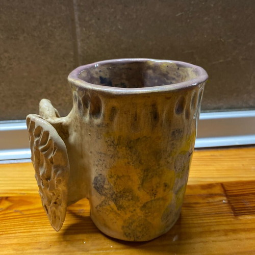 Ceramic mug handmade inspired by Good Omens, like new