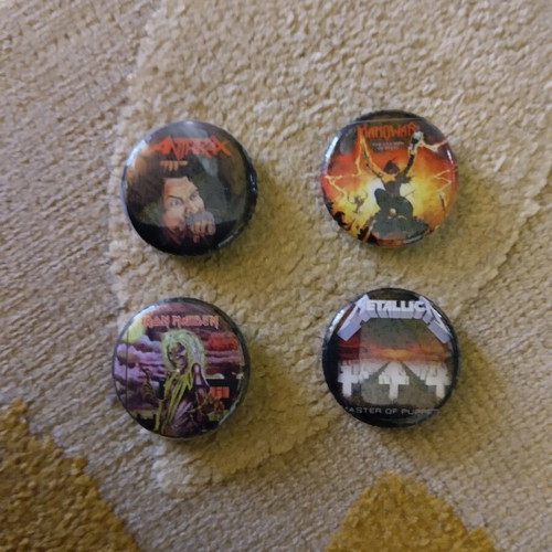 Metal pins collection used, pack all together