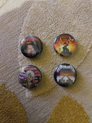 Metal pins collection used, pack all together
