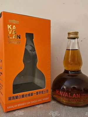 Kavalan Brandy Oak Single Malt Whisky нов, 200 мл, 54% алк