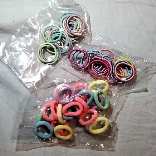Hair Elastics pack of 3 different designs new