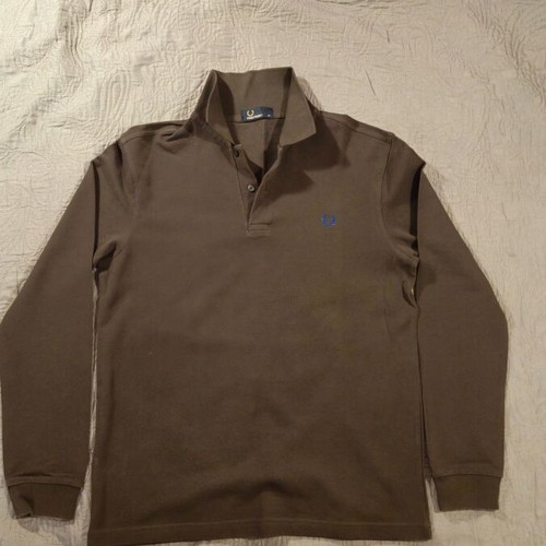 Fred Perry long-sleeve polo shirt, size M