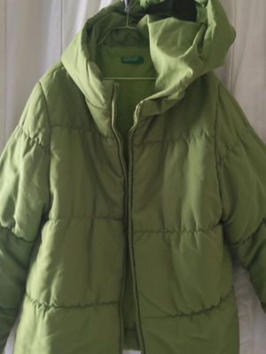 Benetton Πράσινο Μπουφάν Like New Για Κορίτσια 11 Ετών