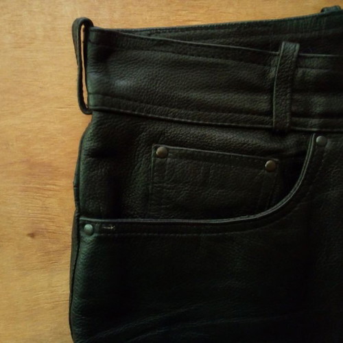 Louis leather motorcycle pants used, size 40