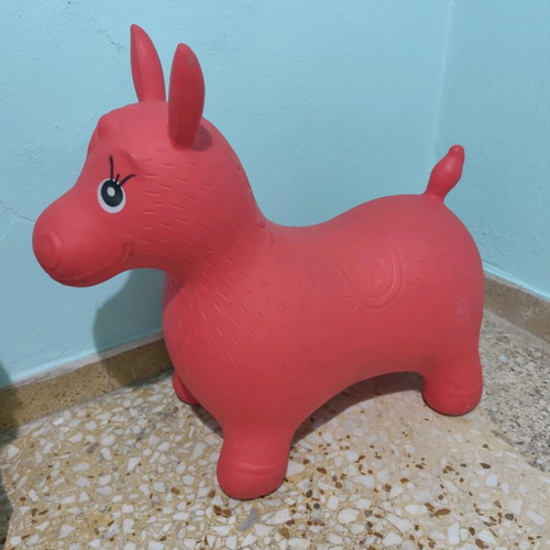 Hop Hop Pony inflatable toy red used