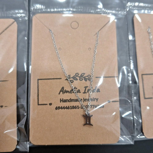 Stainless steel zodiac necklaces new in gold and silver colors