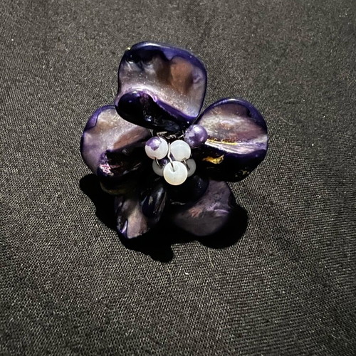 Handmade ring with amethyst and moonstone, new