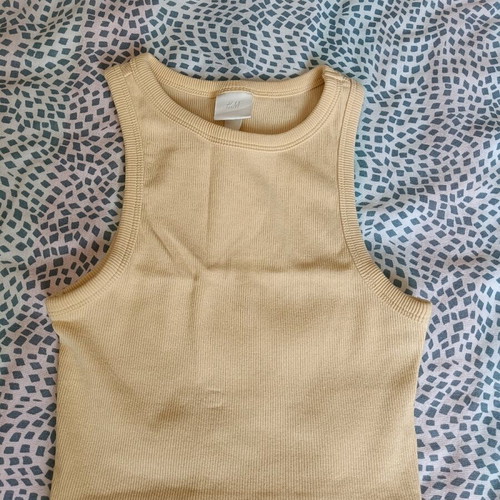 H&M Yellow Sleeveless Top like new XS