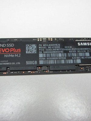 Samsung 970 EVO Plus NVMe M.2 SSD 500GB