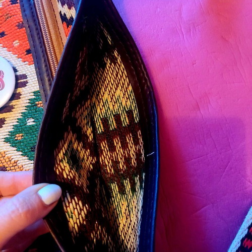 Handmade bag new with leather details