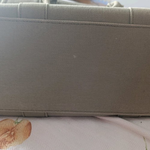 Khaki Handbag new with strap and zipper