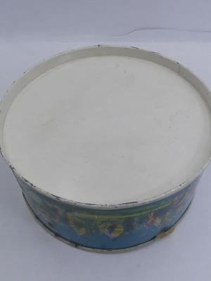 Vintage Greek 60s Litho Tin Toy Drum Squirrel used