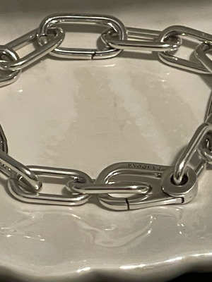 Гривна Pandora s925 ALE 18cm нова, сребърни халки