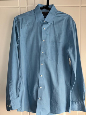Πουκάμισο μπλε Marks&Spencer, Small (37cm)