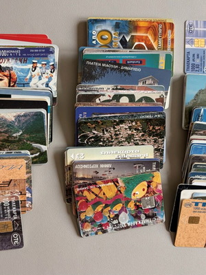 Collection of 133 used phone cards in good condition