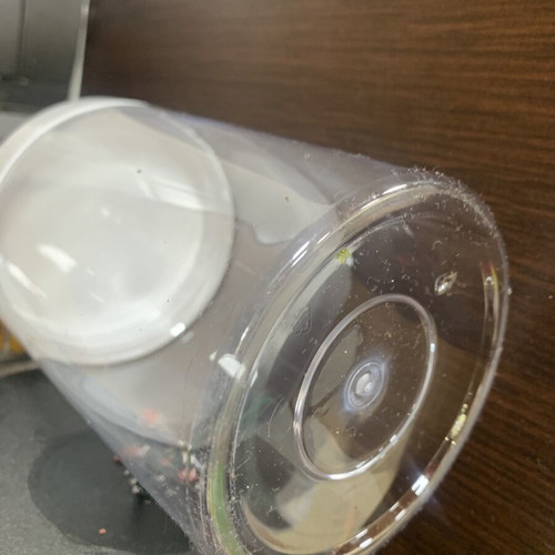 Transparent plastic storage jars PET 700 ml food safe