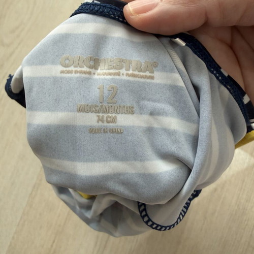 Baby one-piece swimsuit 12 months like new