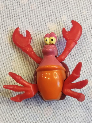 Macdonald's Sebastian wind-up figure used, Disney Ariel