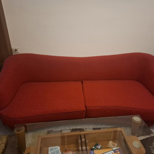 Sofa set like new, two pieces with cushions and two coffee tables