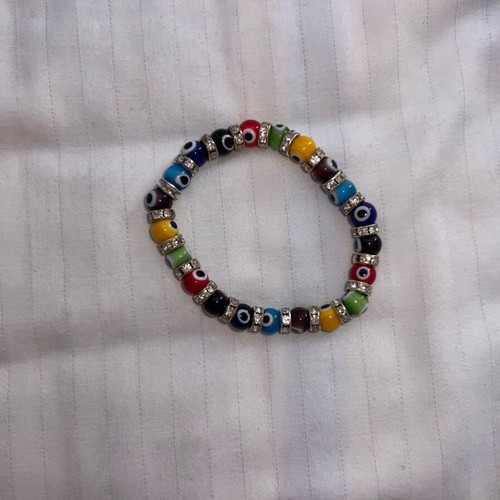 Blue eye bracelet with diamonds like new