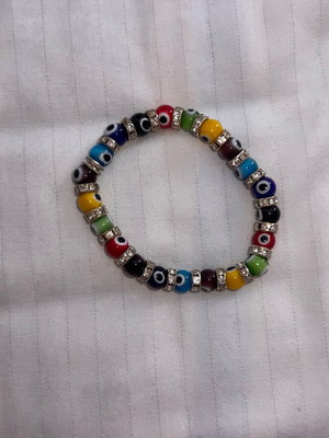 Blue eye bracelet with diamonds like new