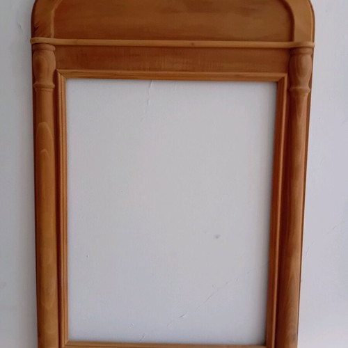 Mirror frame new, solid Greek walnut, 105×65 cm