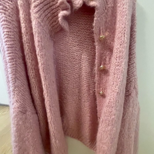 Wool cardigan new, pink, sizes M and L