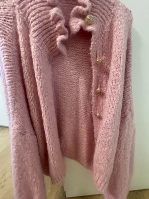 Wool cardigan new, pink, sizes M and L