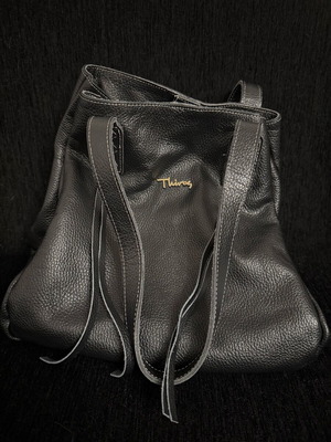 Thiros Leather Shoulder Bag Black like new