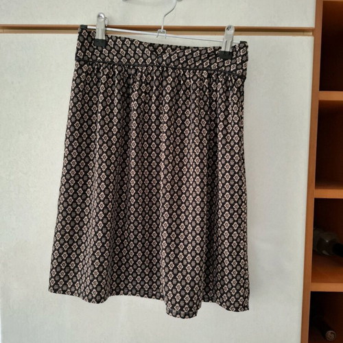 Skirt black with pattern used, mi demoiselle, size S