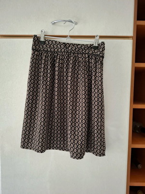 Skirt black with pattern used, mi demoiselle, size S