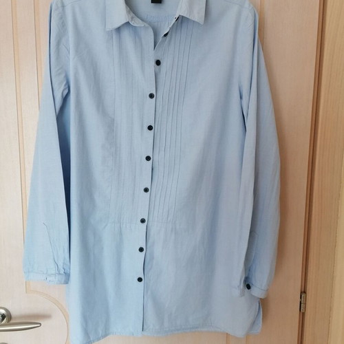 H&M shirt XL new, cotton, blue turquoise