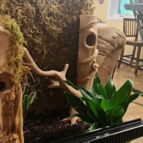 Decorative Terrarium Tree with Hideout for Reptiles